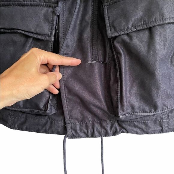 (SOLD) ARITZIA Tna Griffith Winter Parka Jacket Puffer Coat Hood Blue S - Picture 13 of 15